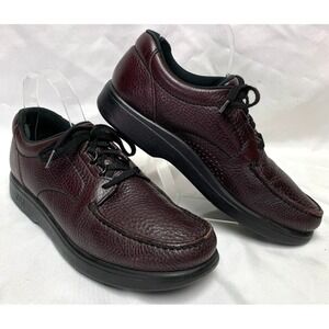 Men's SAS Tripad Comfort Bout Time Lace Up Loafers Burgundy Size 10